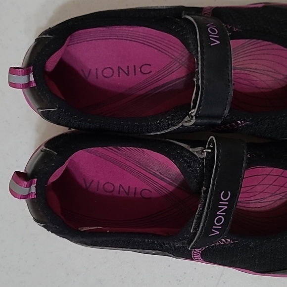 Vionic Sunset Black and Pink Mary Jane Walking Shoes size 7 - Picture 5 of 8
